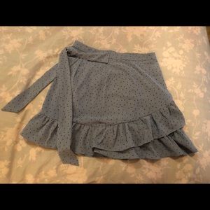 Nasty Gal Blue Star Tie Skirt